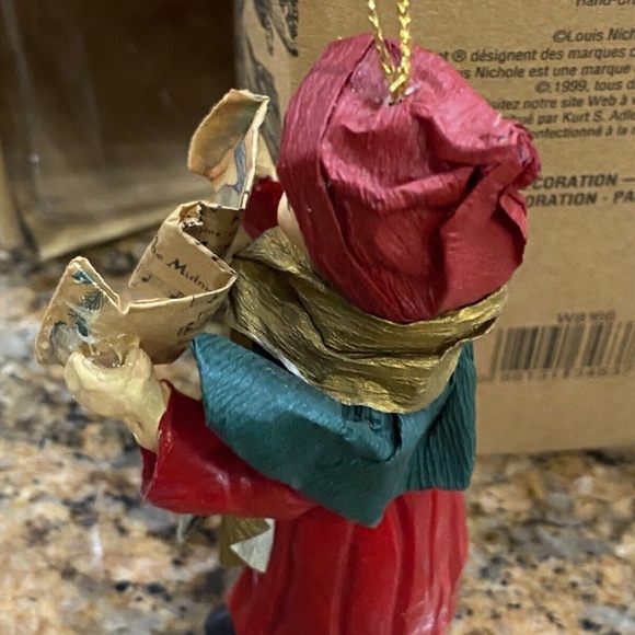 Louis Nichole Caroler Christmas Ornament 1999 Victorian Came Upon Midnight Clear - Picture 4 of 8